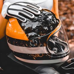  Bell BELL BULLITT X ATWYLD ORION Vintage/Cafe Racer buksisak fekete/arany